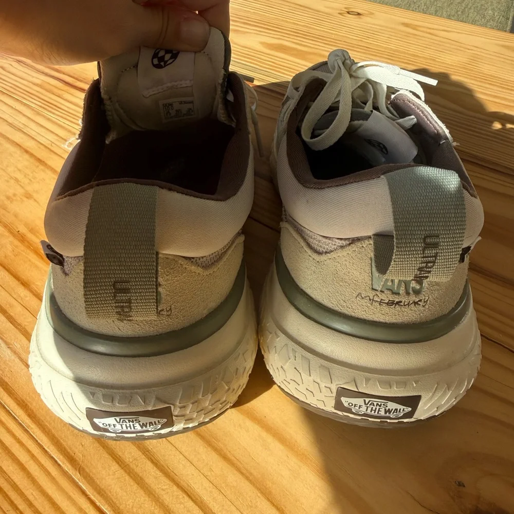 Vans Beige, Gray & Cream Low-Top Sneakers